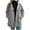 Gray, variant on Uaswgudfs ​Women's Mid-Length Cable Knit Hooded Coat - Relaxed Fit Zip Front Cardigan Winter Jacket​