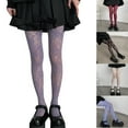 thumbnail image 2 of TINYSOME Women Lolita Fishnet Pantyhose Gothic Multicolor Floral Patterned Mesh Tights, 2 of 21