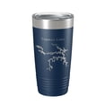 thumbnail image 1 of Harry S. Truman Lake Map Tumbler Travel Mug Insulated Laser Engraved Coffee Cup Missouri 20 oz Navy Blue, 1 of 1