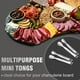 thumbnail image 4 of Mini Pinzas para Servir Comida, Juego de 12 Pinzas Pequeñas para Aperitivos, Ideal para Tomar Té o Café, Pinza para Azúcar de 10 cm - Plateadas, 4 of 5