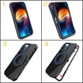 thumbnail image 5 of Compatible with iPhone 14 Pro Max Case with Ring Stand, Heavy-Duty Protective with Magnetic Car Mount Holder Kickstand Anti-Scratch Full Shockproof Protective Case for iPhone 14 Pro Max Blue, 5 of 11