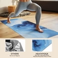 thumbnail image 4 of Blue White Marble Pattern Hot Yoga Mat Towel Non Slip for Hot Yoga - Quick-Drying Yoga Mat Cover with 4 Corner Pockets with Travel Bag - Hot Yoga Towel Non Slip Grip Moisture Wicking Sweat 70"x26", 4 of 6