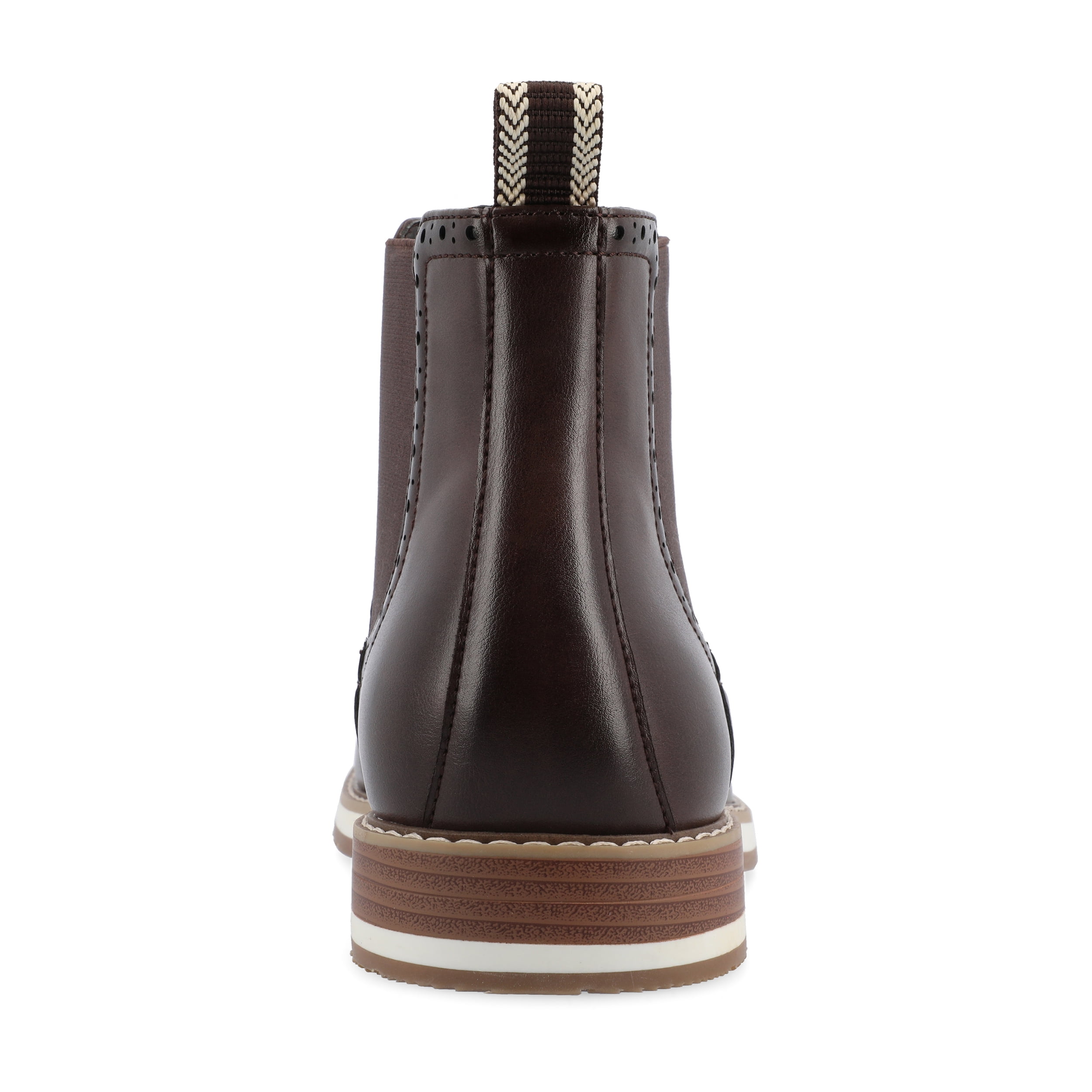 Vance Mens Thorpe Wingtip Slip-on Chelsea Boot