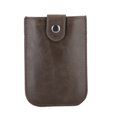 thumbnail image 1 of Cartera segura para tarjetas de presentación y artículos esenciales Estuche elegante para tarjetas de identificación y crédito de aluminio en tono café, 1 of 1