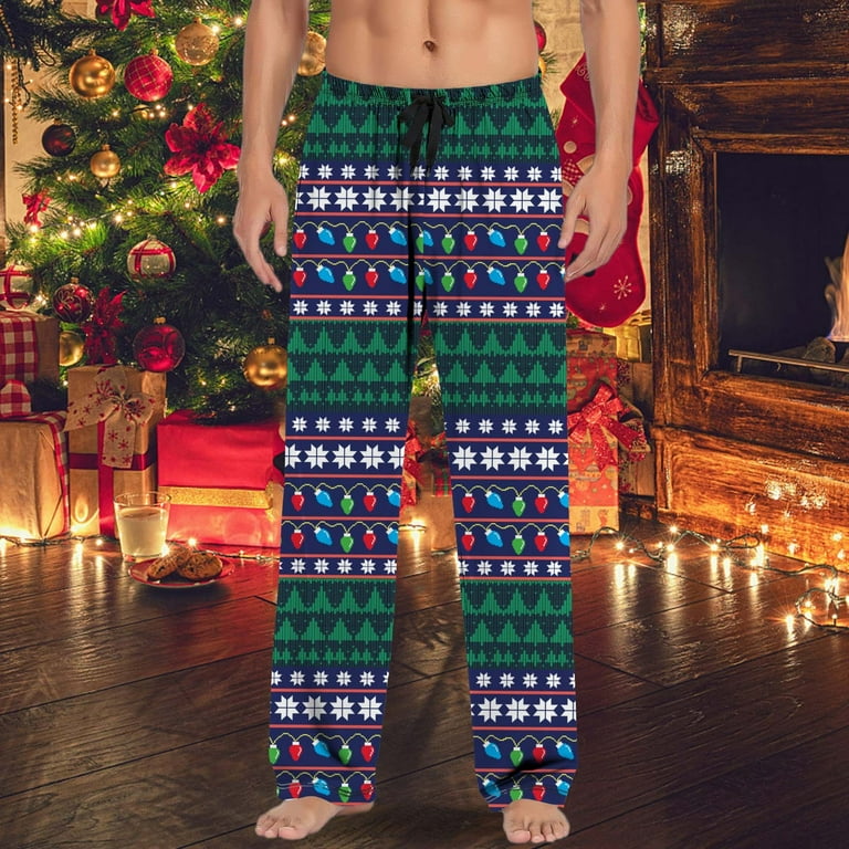 BJUTIR Pants For Men Stretch Christmas Pajama Drawstring And Pockets Christmas Gift Pole Sweat Casual Pants Walmart