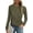 Army Green, variant on Long Sleeve Tops for Women Spring Fall Trendy Business Dressy Casual Shirts Crewneck Textured Blouse