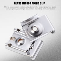 OATIPHO Small Mirror Clips Metal Mirror Holder Clips Stainless Steel 12-Pcs