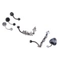 thumbnail image 3 of 6pcs Belly Button Rings Set Dangle Belly Rings Stainless Steel Navel Button Piercing Jewelry, 3 of 8