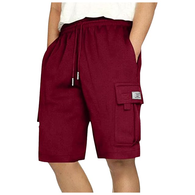 WILLBEST Pantalones Cortos Cargo para Hombre, Tendencia Deportiva, Holgados, Microelásticos, de Un Cuarto