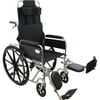 Roscoe Medical R-Series Reclining Wheelchair, 18" Seat with Elevating Legrests, 250 lb Capacity