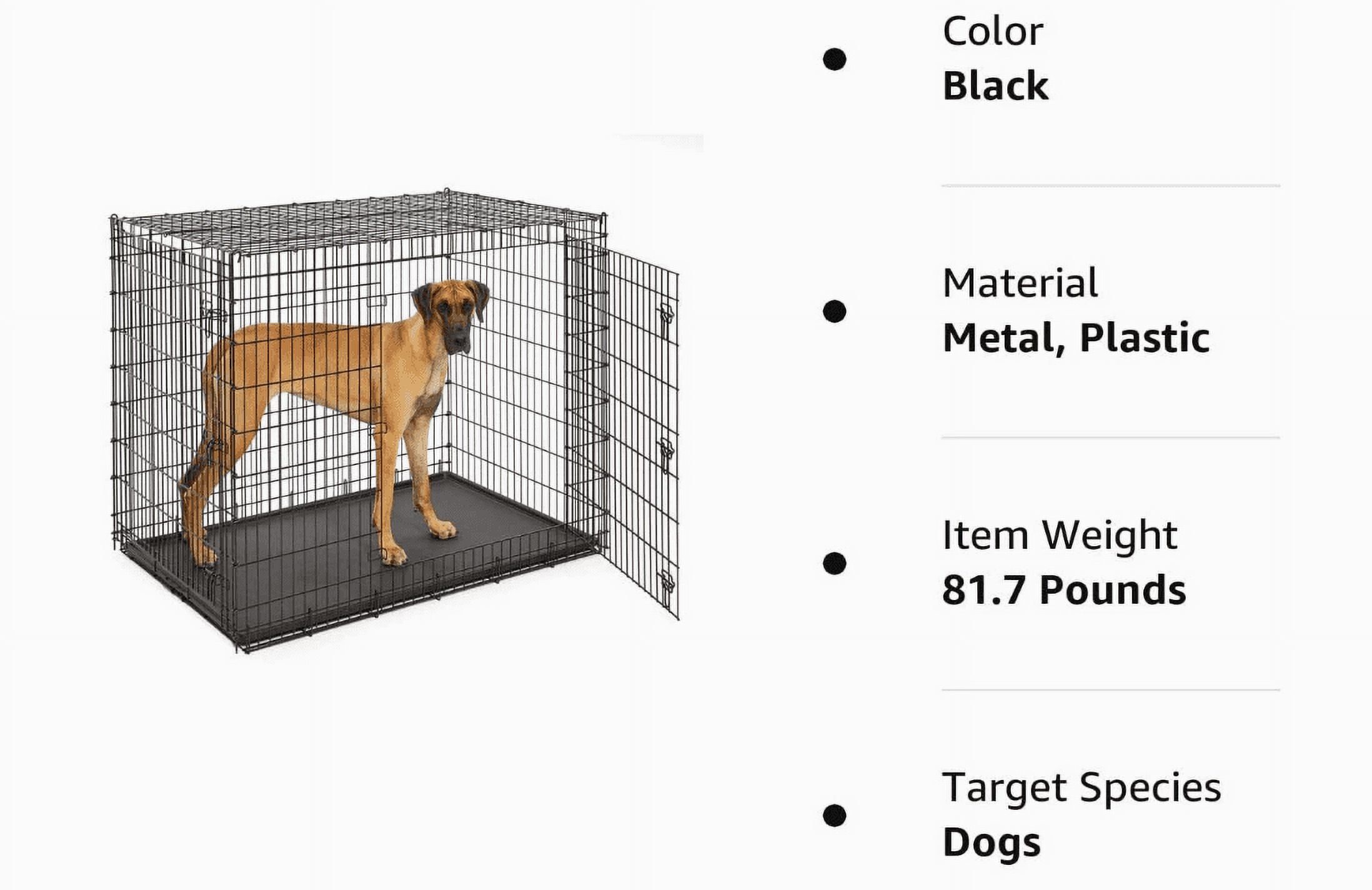 Lords & Labradors Heavy Duty Black Deluxe Dog Cage - Size S-XXL