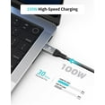 thumbnail image 3 of Cable USB 4 PHIXERO compatible con Thunderbolt 4 [1,6 pies], datos de 40 Gbps/video de 8K a 60 Hz/carga de 100 W de USB C a USB A/C, 3 of 5