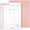 Light pink, variant on OMEYA Undated Planner, Daily To Do List Notebook, Spiral Schedule Planner for Women and Men, Hourly Appointment Book Undated with Elastic Closure, Inner Pocket 5.8" x 8.3"