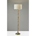 thumbnail image 2 of Eve Floor Lamp with Natural Oak Wood and Antique Brass Base, 2 of 5