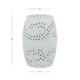 thumbnail image 4 of Powell Shanice Indoor Boho Lace Cut Metal Round End Table, Mint Green, 4 of 5