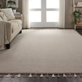 thumbnail image 6 of Nourison Otto Solid Taupe 8' x 10'6" Area Rug, (8x11), 6 of 8