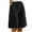 1-Black, variant on Women's Knee Length Shorts Baggy Wide Leg Linen Shorts Elastictaed Waist Ladies Summer Casual Bermuda Cargo Long Shorts with Pocket