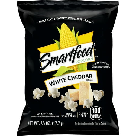 ( bast by JUN/18/2024 ) Smartfood White Cheddar Flavored Popcorn, 0.625 Ounce (40 Ct)