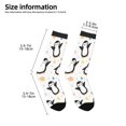 thumbnail image 2 of Rocae Colorful Hearts Penguin for Girls Boys Crew Socks,Children's Socks, Kids Socks, Toddler Socks: Daily Wear with Kids School Uniform, 2 of 5