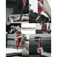 thumbnail image 7 of POPULO 4V Electric Screwdriver Kit,6 Torque Settings, Power Screwdriver Cordless Rechargeable with LED Work Light, 32 pieces Screwdriver Bits, 8 Sockets, Flex Hex Shaft, Bit Holders and Storage Box, 7 of 7