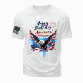 thumbnail image 4 of CAUYDY Shirts for Men USA Shirt American Flag T-Shirt 4th of July Patriotic Short Sleeve Tee(L101-White,S), 4 of 6