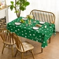 thumbnail image 2 of St. Patrick''s Day Tablecloth 60×120 Inch, Irish Clover Shamrock Green Washable Table Cover for Party Picnic Dinner Decor, 2 of 6
