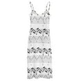 thumbnail image 6 of Music Notes Art Decor Sheet Music Staff Gift Sleeveless Dress summer women's suit dress womens clothing, 6 of 6