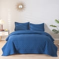 thumbnail image 1 of TBWYF 3-Piece Quilt Set Bedspread Coverlet Set– Bedding Cover Blue King(100"*106"), 1 of 4