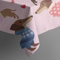thumbnail image 5 of Colorful Funny Dachshund Square Tablecloth,Waterproof Square Table Cover,Wipeable Spillproof Washable Table Cover for Home Kitchen Party Decor 52"x52"(132x132cm), 5 of 6