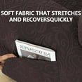 thumbnail image 6 of TOPCHANCES Stretch Recliner Sofa Slipcover for 5 Seat Recliner, 7-Piece Knitting Jacquard Sectional Couch Covers Furniture Protector (Chocolate ), 6 of 11