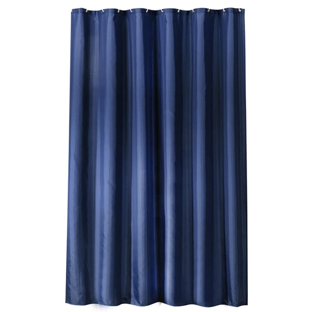 Cortina de ducha impermeable para hotel, cortina de ducha azul oscuro