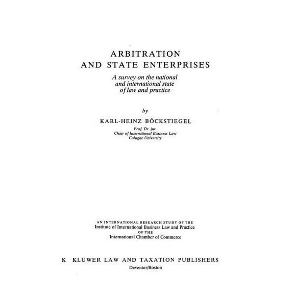 Arbitration and State Enterprises, (Paperback)