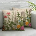 thumbnail image 3 of COMIO Spring Floral Pillow Covers  Vintage Sage Green Wild Flowers Decor Throw Pillows Wildflower Plant Outdoor Farmhouse Decorative Cushion Cases for Couch Bed Sofa Decoration, 3 of 5