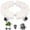 White, variant on Plant Caddy with Wheels,1Pack Adjustable 15-20" Plant Stand with Lockable Caster Wheels 440LBS, Round Plant Roller Base Flower Pot for Indoor/Outdoor Large Planter, Flower Pot, Black