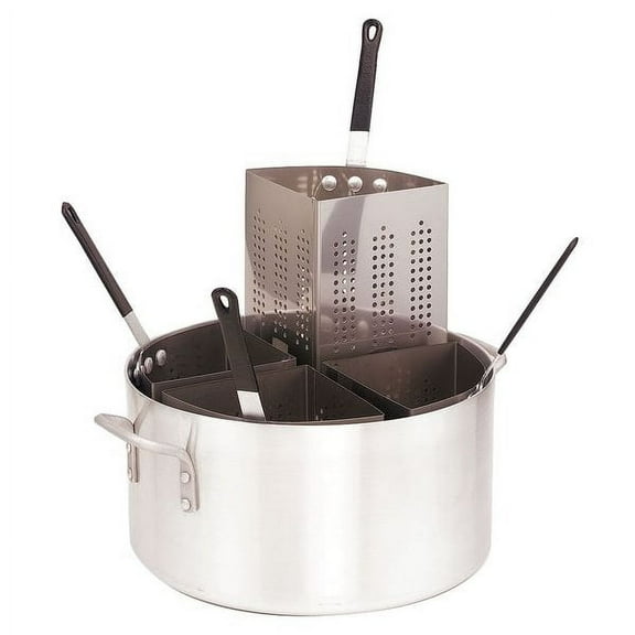 Crestware Pasta Cooker,14 in Dia,Aluminum PASTA20D