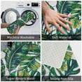 thumbnail image 4 of Green Bathroom Rug Green Bath Mat Leaf Bathroom Rug Leaf Bath Mat Tropical Bath Mat Tropical Bathroom Rugs 16" X 24", 4 of 8