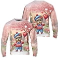 thumbnail image 3 of Happy Valentine’s Day Adorable Yorkshire Terrier Puppy Holding Heart Balloon All Over Print 3D Sweatshirt Unisex Merch Yorkie Dog Lover Gifts - 00030, 3 of 6