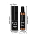 thumbnail image 3 of Linnome 100ml Shaver Cleaner Spray, Cleaning Solution for Daily After-Shave Care, Multicolor, 3 of 8