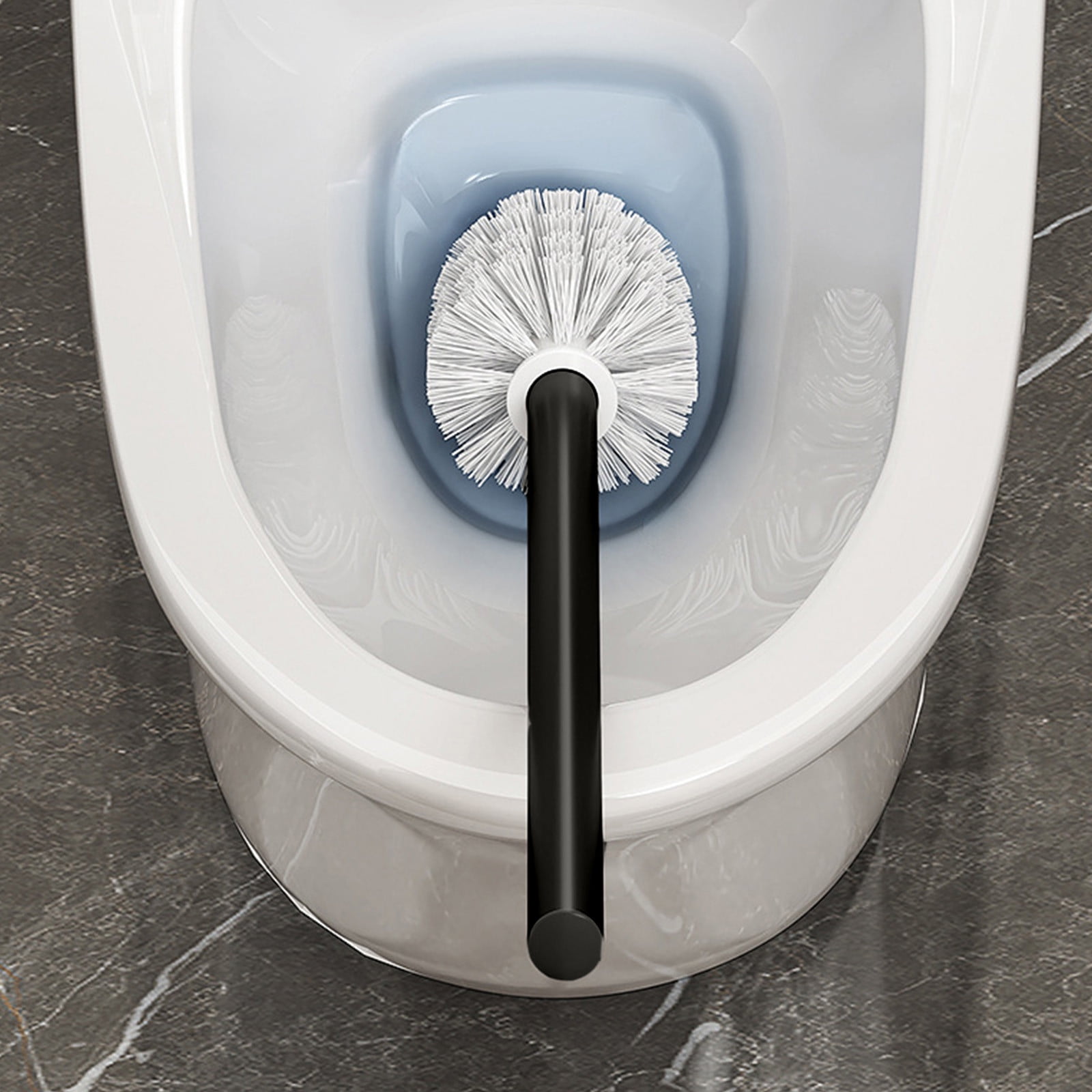 TaTaai 4Pcs Toilet Brush and Holder, Toilet Bowl Brushes Holder and Long Handle Ventilated Toilet Brush Set for Bathroom Cleaning