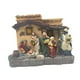 thumbnail image 2 of Belén navideño iluminado, estatua de resina de 29 x 14 x 24 cm, hecho a mano, ligero, con música. Adorno de escritorio., 2 of 7
