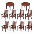 thumbnail image 4 of Miniature Table and Chair Set with Realistic Design for Decor 2Sets, 4 of 5