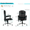 YODOLLA Ergonomic Heated Executive Office Chair with Massage, Reclining