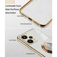 thumbnail image 2 of Compatible with Poco F5 Case for Women Men Cute Xiaomi Poco F5 Phone Case Shockproof Cases with Luxury Plating Gold Edge Kickstand Protective Case Cover (White), 2 of 14