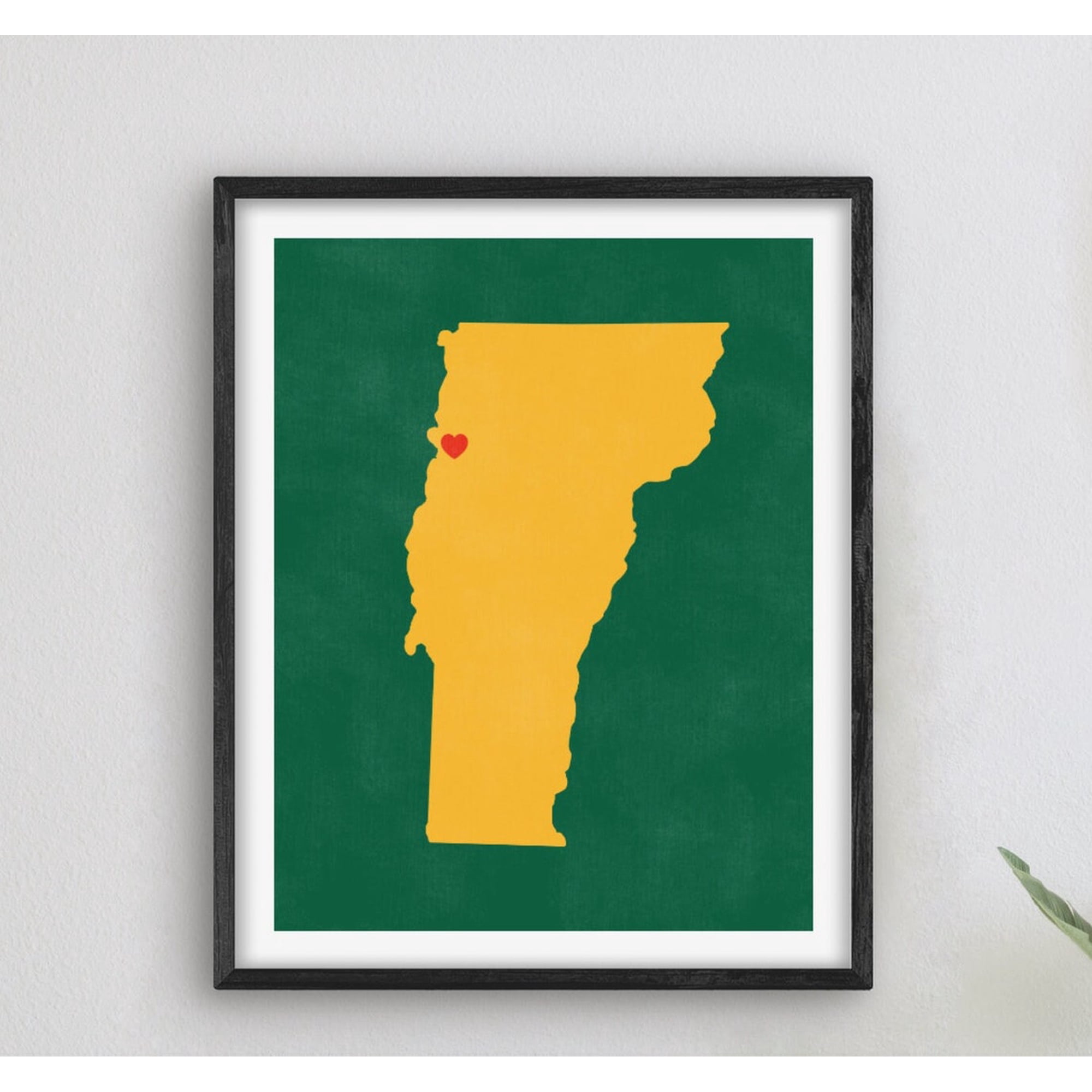 Burlington Vermont Art College Themed Decor Alumni Gift Idea Vermont Art Burlington Map