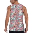 thumbnail image 3 of Easygdp Cartoon Hearts Men's Tank Top, Sleeveless Muscle T Shirts, Breathable, Quick-Dry, Loose for Gym, Running, Fitness - X-Large, 3 of 9