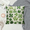 thumbnail image 2 of JEUXUS  St Patricks Day Pillow Covers Happy St Patricks Day Lucky Green Clover Decor for White Throw Pillows Covers St Patricks Day Pillow Covers Decor Couch Living Room, 2 of 5