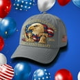 thumbnail image 7 of Eagle – United States 250th Anniversary Hat, Adjustable Patriotic Embroidered Baseball Cap with Bald Eagle, Retro Washed Cap (2Pcs, Grey), 7 of 7