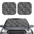 thumbnail image 2 of Salouo Snake Pattern Car Windshield Sun Shade Foldable | Front Windshield Shade for Sun, Heat and UV Rays | Interior Sun Protection-Small, 2 of 6