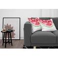 thumbnail image 3 of Ambesonne Saying Throw Pillow Cover 2 Pack, Watercolor Watermelon, 16", Pink Black, 3 of 7