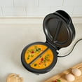 thumbnail image 4 of Holstein Housewares 2-Egg Non-Stick Omelet & Frittata Maker, Black/Stainless - Quick Breakfast Cooker for Eggs, Frittatas, and More – Makes 2 Individual Portions, 4 of 12